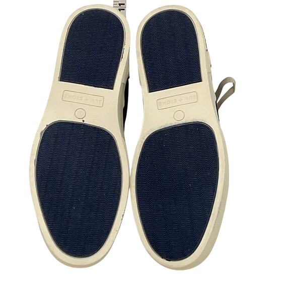 Sun + Stone Men’s Kiva Navy Cotton Canvas Sneakers Size 10 - Picture 6 of 6